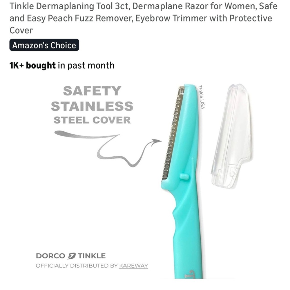 Eyebrow Razor Set - Pink, Blue, Orange - Picture 5 of 6